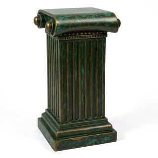 Doral Column Pedestal - 29-inch — Green Bronze finish