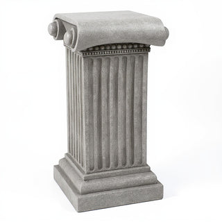 Doral Column Pedestal - 29-inch — Limestone finish