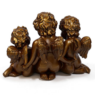 Three Cherub Birdfeeder — Bronze finish