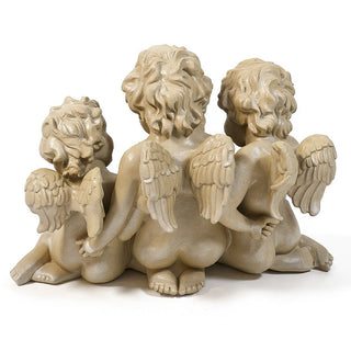 Three Cherub Birdfeeder — Museum Terracotta finish