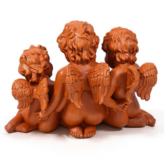 Three Cherub Birdfeeder — Metro finish