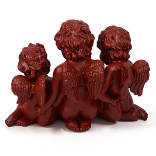 Three Cherub Birdfeeder — Rust finish