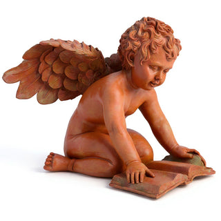 Quinn Angel with Book Statue — Metro finish