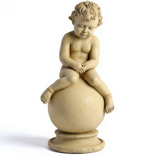 Sleeping Cherub Statue - 18-inch — Dusted Sand finish
