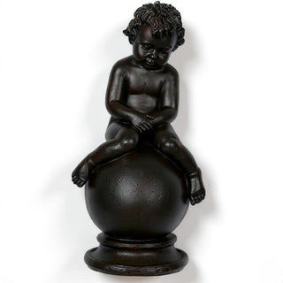Sleeping Cherub Statue - 18-inch — Iron finish