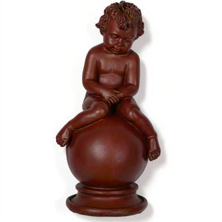 Sleeping Cherub Statue - 18-inch — Rust finish