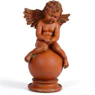 Sleepy Angel with Wings Statue - 19-inch — Metro finish
