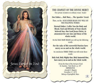 50-Pack - Chaplet Of The Divine Mercy Holycard