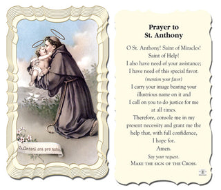 50-Pack - Prayer To St Anthony Holy Card