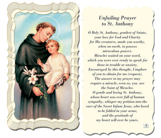 50-Pack - Unfailing Prayer To St Anthony Holy Card
