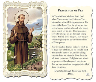 50-Pack - Prayer For My Pet Holy Card