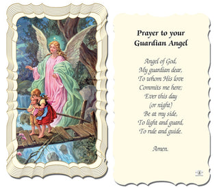 50-Pack - Prayer To Your Guardian Angel Holy Card