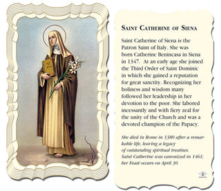 50-Pack - Saint Catherine Of Siena Holy Card