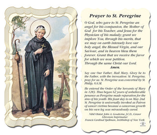 50-Pack - Prayer To St Peregrime Holy Card