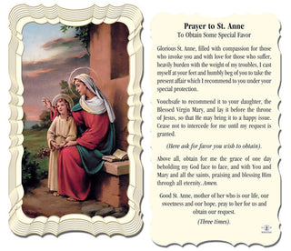 50-Pack - Saint Anne Holy Card