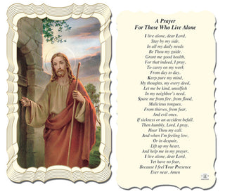50-Pack - Prayer For Those Who Live Alone Holy Card