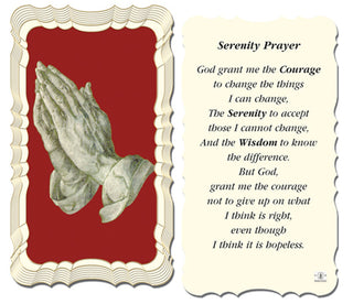 50-Pack - Serenity Prayer-Long Version Holy Card