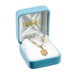 1 1/8-inch Gold Over Sterling Silver Celtic Cross | 18-inch Chain
