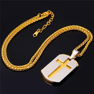 Lord's Prayer Dog Tag Necklace