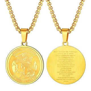 St. Michael the Archangel Round Necklace