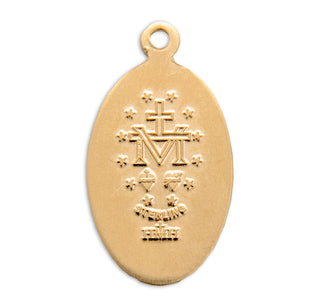Gold over Sterling Silver Miraculous Medal