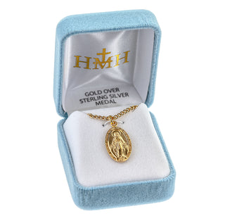 Gold over Sterling Silver Miraculous Medal