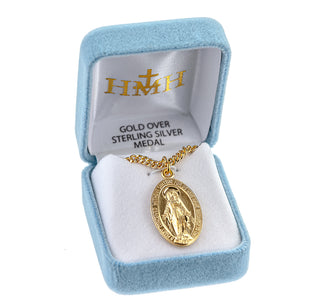 Gold over Sterling Silver Miraculous Medal
