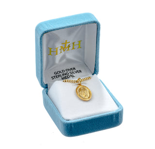 Gold over Sterling Silver Miraculous Medal