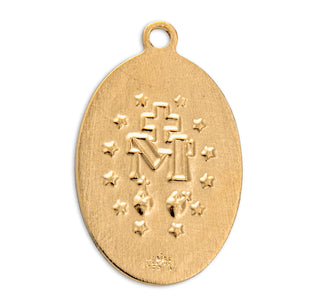 Gold over Sterling Silver Miraculous Medal