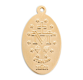 Gold over Sterling Silver Miraculous Medal