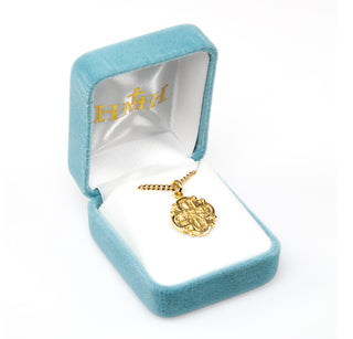Gold Over Sterling Silver 4-Way Medal