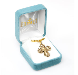 Gold over Sterling Silver 4-Way Medal
