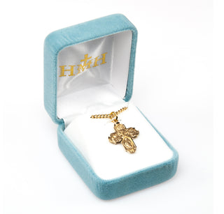 Gold over Sterling Silver 4-Way Medal