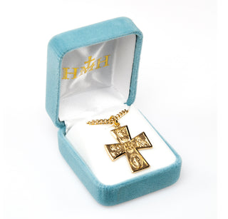 Gold over Sterling Silver 4-Way Medal