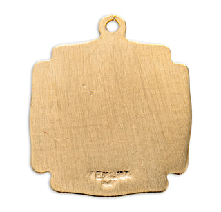 9/16-inch Gold Over Sterling Silver St. Florian Medal with 18-inch Chain