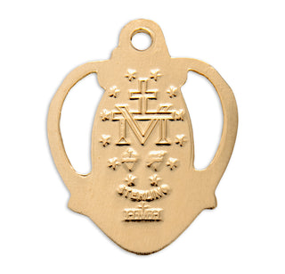 3/4-inch Gold Over Sterling Silver Miraculous Medal