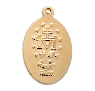 Gold over Sterling Silver Miraculous Medal