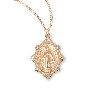 Gold Over Sterling Silver Miraculous Medal 21