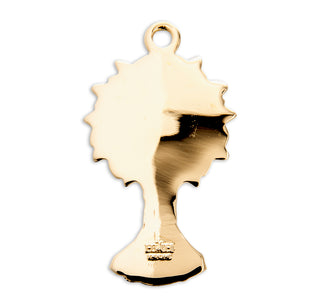 1 1/8-inch Gold Over Sterling Silver Monstrance Pendant with 18-inch Chain