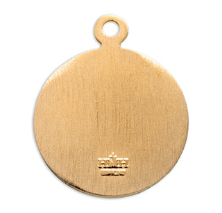 Gold over Sterling Silver Round Shaped St. Joseph Medal