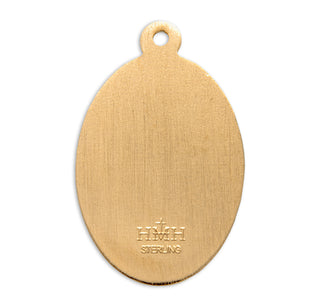 Gold Over Sterling Silver St. Anthony Medal
