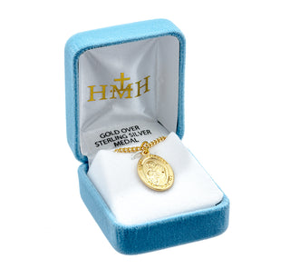 Gold Over Sterling Silver St. Anthony Medal