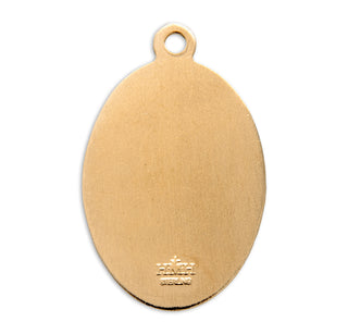 Gold over Sterling Silver Oval St. Michael Medal