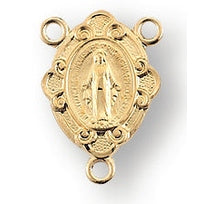 11/16" Gold Over Sterling Silver Miraculous Center