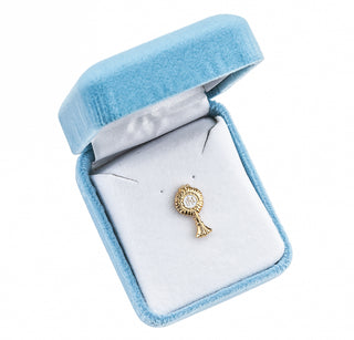 Gold Over Sterling Silver Monstrance Lapel Pin