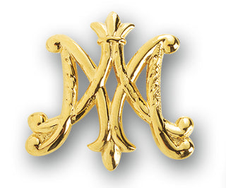 Gold over Sterling Silver "Ave Maria" Broach Pin