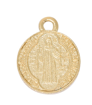 Gold Over Pewter Saint Benedict Medal