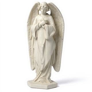 Praying Angel Statue - 18-inch — Antique White finish