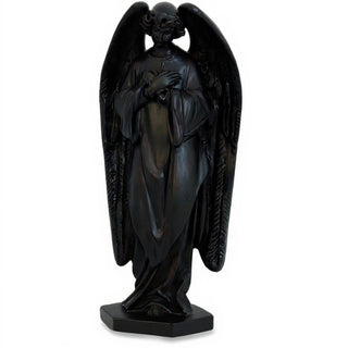 Praying Angel Statue - 18-inch — Flat Black finish