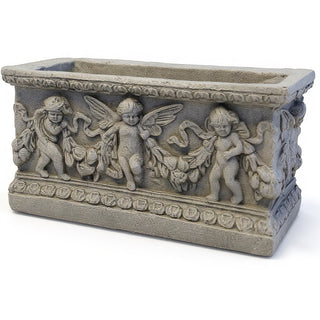 Rectangular Patio Planter — Antique Stone finish